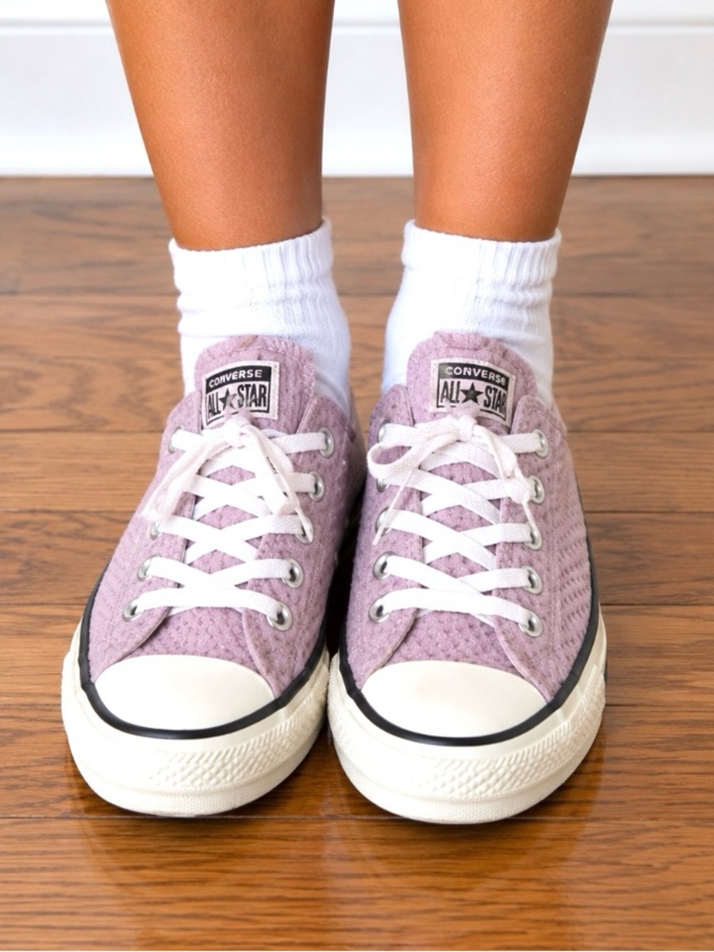 Converse All Star Low Top Sneakers in Lavender